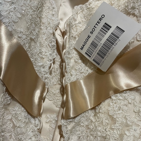 Maggie Sottero- “Karena Royale.” Strapless wedding gown, size 12, New with tags. - Picture 6 of 9